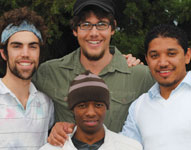 [L to R]: Mr Deetlefs, Mr T Mofokeng, Mr RS du Plessis and Mr AC Oelofse – mechanical engineering students at Stellenbosch University